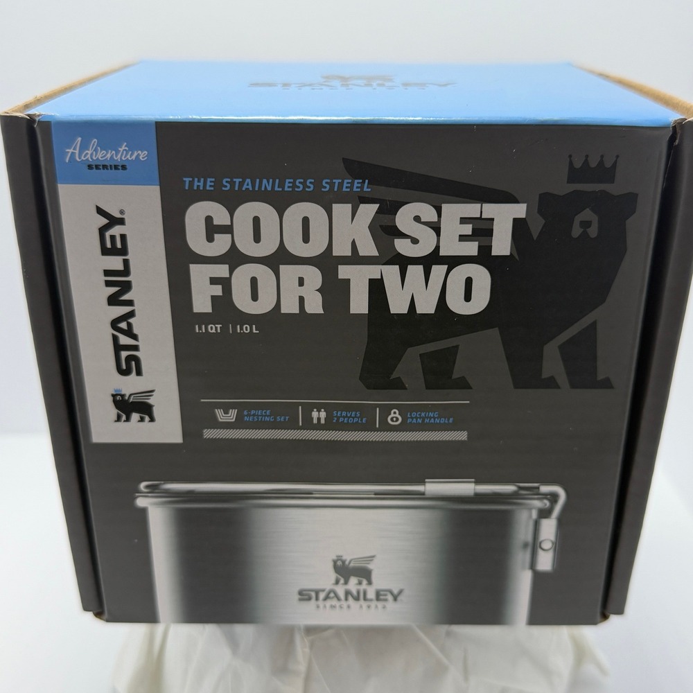 Stanley Adventure Series Cook Set for Two 1.1QT 6-Piece Stainless Steel Silver